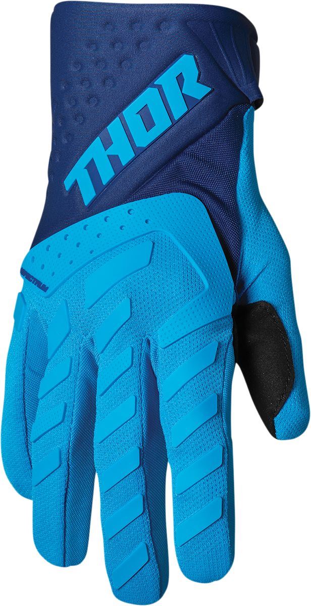 THOR Youth Spectrum MX Motorcross Gloves Blue/Navy 2023 Model