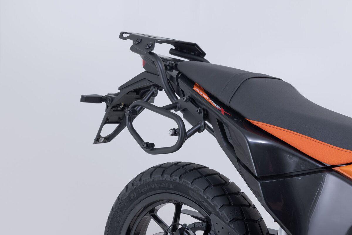 SW MOTECH SLC Side Carrier Right Black Steel Quick Lock System HTA.04.417.11000