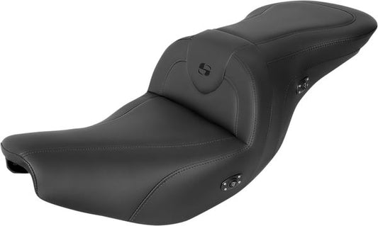 SADDLEMEN Roadsofa™ One-Piece Seat Black Heated Without Backrest I14-07-187HCT