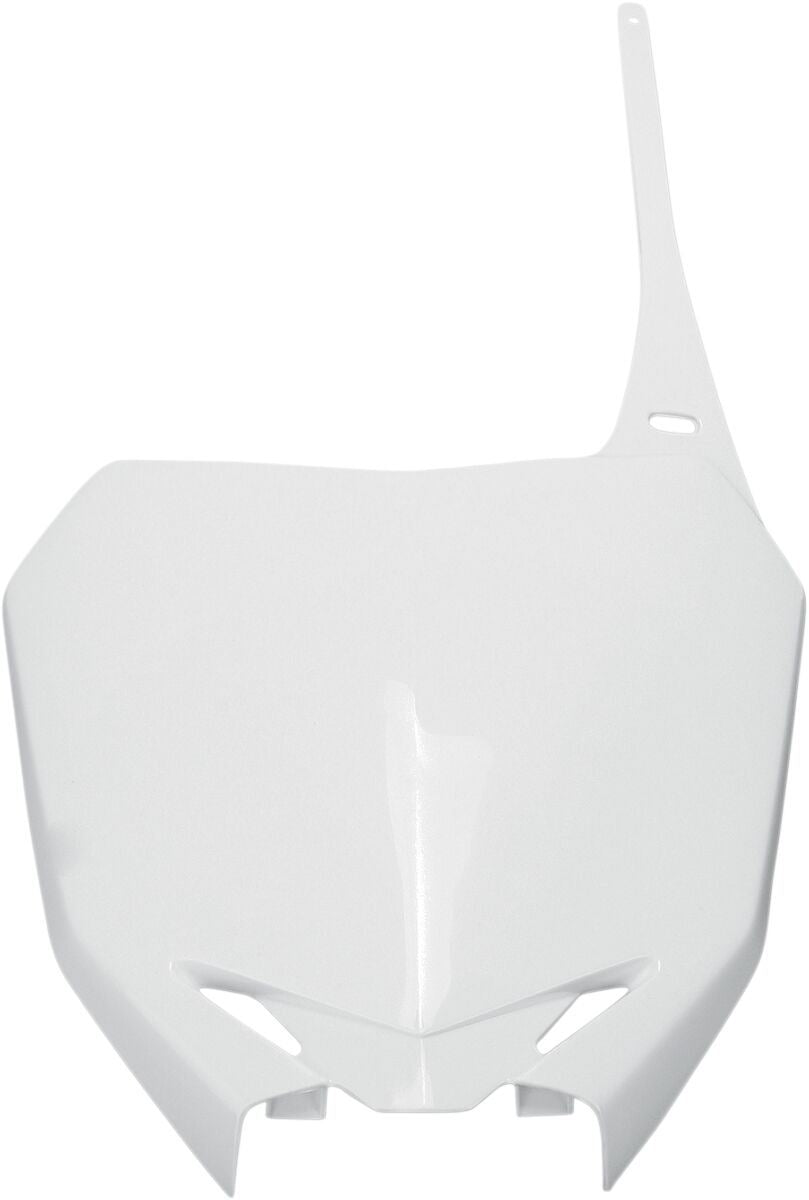 UFO FRONT NUMBER PLATE SUZUKI RMZ250/450 WHITE SU04919-041