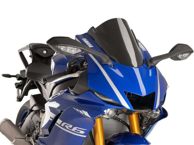 PUIG Z-Racing Screen Carbon Look for Yamaha YZF R6/Race/R7 17-25 9723C