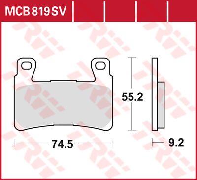 Trw SV Series Sindered Brake Pads For Harley FXLRS 1923 1999-2026 MCB819SV