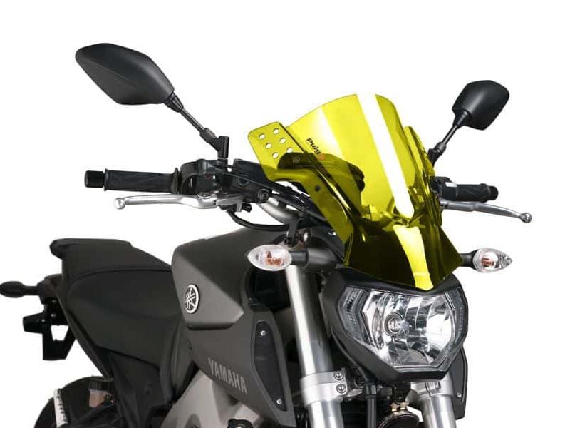 PUIG Rafale Screen Black for Yamaha MT-07/MT-09/MT-10 14-24 6894N