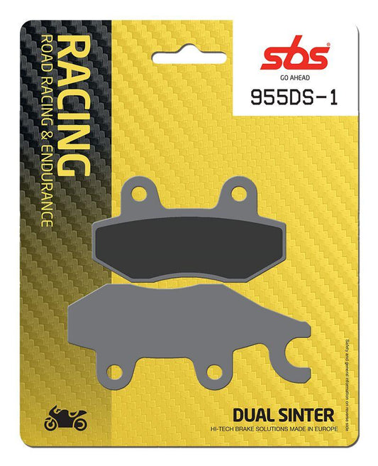 Sbs DS Racing Dual Sintered Brake Pads For Kawasaki EX 400 2018-2023 955DS-1