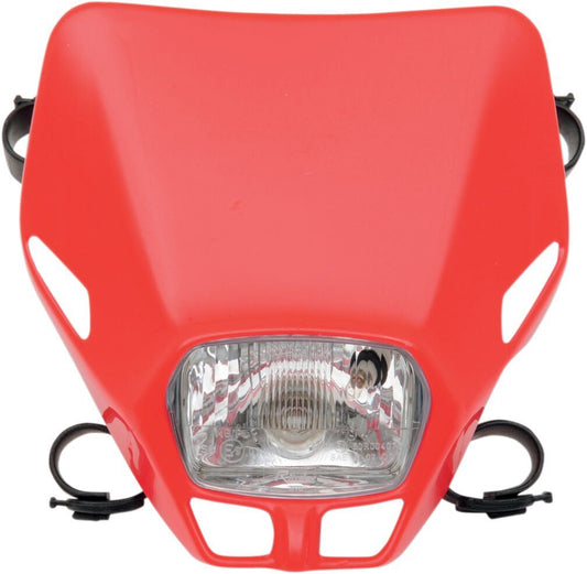 UFO FIRE-FLY SINGLE HEADLIGHT (12V/35W) CRF-RED PF01705-070