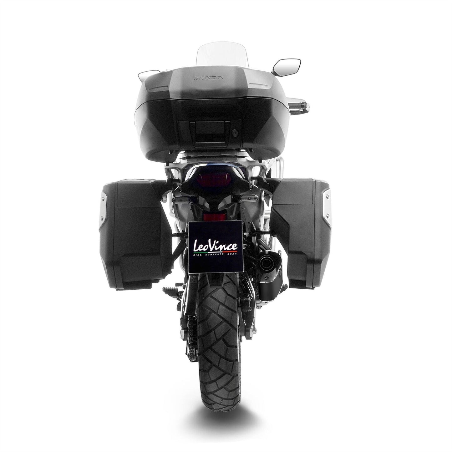 Leovince Muffler Lv-14 For Honda Xl 750 23-24 Black Stainless Steel 15601b