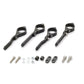 Daytona Headlight Bracket Set CNC Adjustable Black Fork Mount Pair 80725
