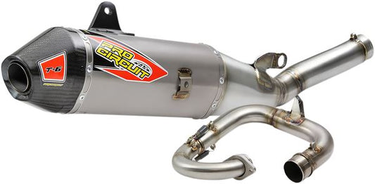 Pro Circuit T-6 Euro Exhaust System SS/TI/CF For Yamaha YZ 250 X 19-24 0131925H