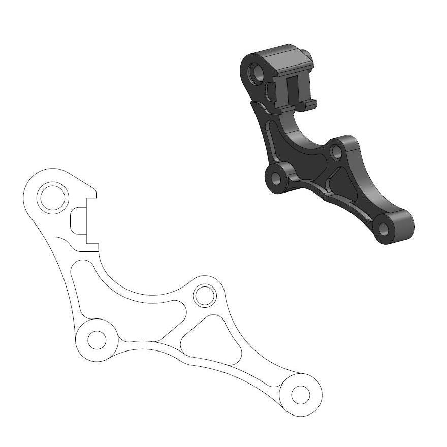 Moto-Master Street Rotor Adapter Bracket For Honda CRF 250 R 2019-2026 211119