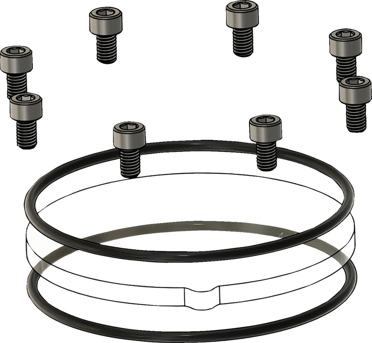 Trask Assault Cam Cover Repair Kit For Harley FLFBS 1923 2017-2025 Raw TM-018-RK