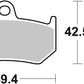 Sbs LS Street Excel Sintered Rear Brake Pads For MV Agusta F3 800 00-20 763LS