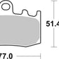 Sbs HF Street Ceramic Organic Brake Pads For BMW K 1300 S 2001-2015 796HF