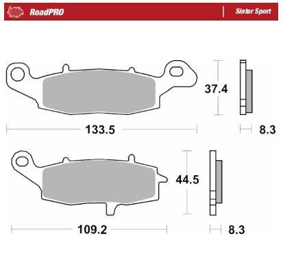 Moto-Master RoadPro Sinter Sport For Kawasaki VN 900 1992-2025 404205