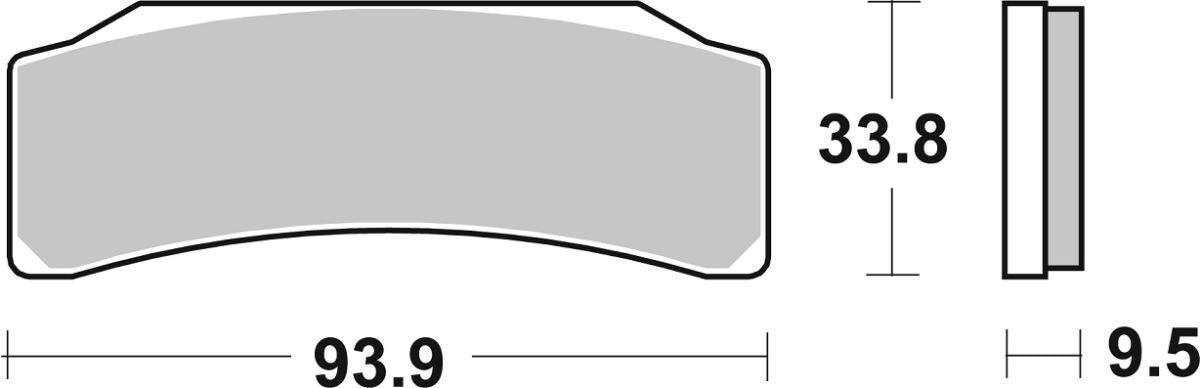 Sbs DS Racing Dual Sintered Brake Pads Sintered Metal Set 889DS-2