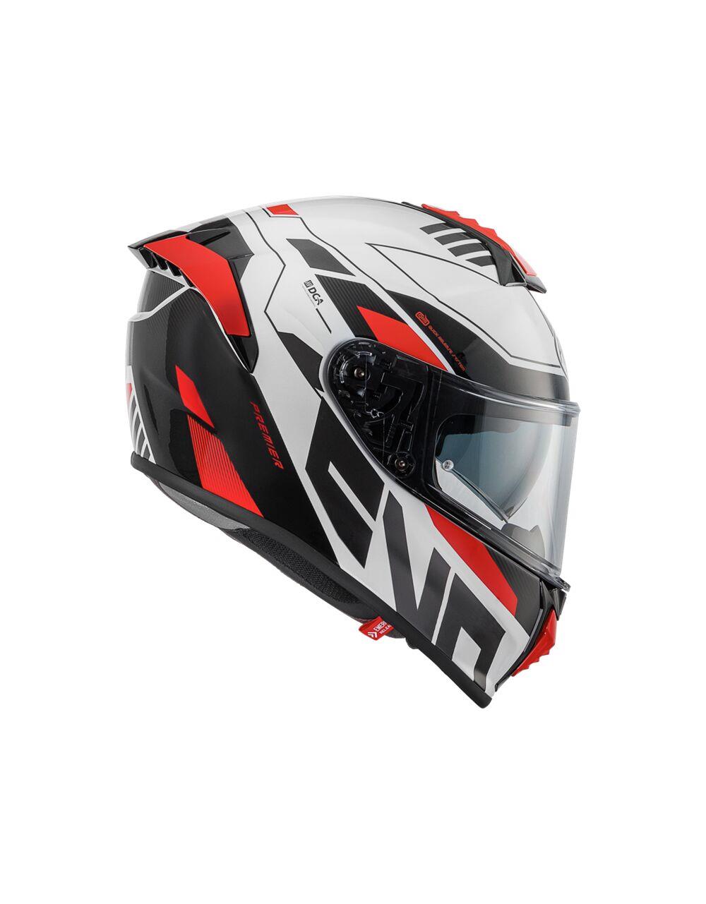 PREMIER HELMETS Evoluzione White Motorcycle Helmet