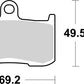 Sbs HHS Street Excel Front Brake Pads For Victory Magnum 106 2008-2019 782H.HS
