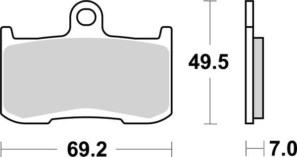 Sbs HHS Street Excel Front Brake Pads For Victory Magnum 106 2008-2019 782H.HS