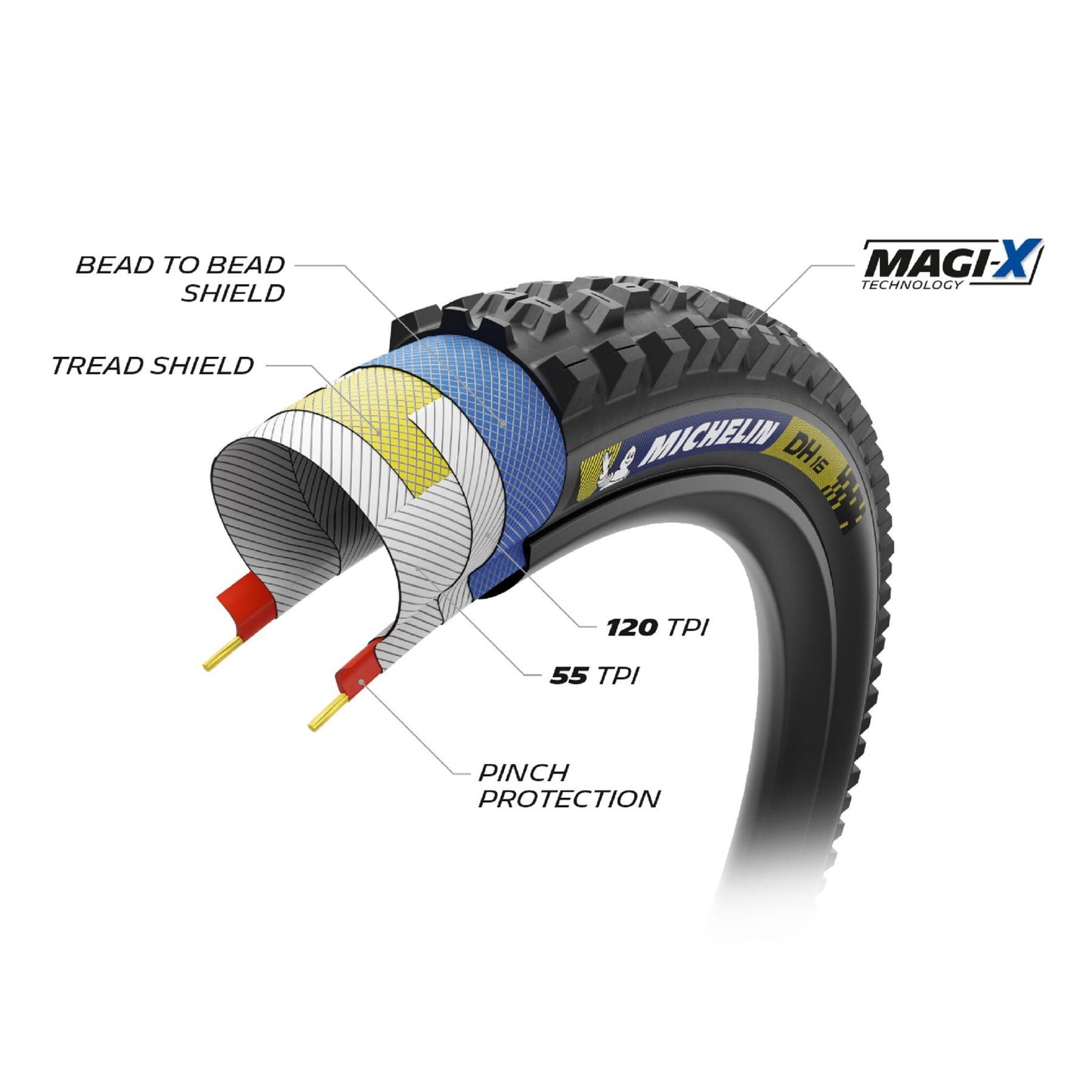 MICHELIN DH 16 Racing MTB Tyre 27.5X2.40 DARK 248277