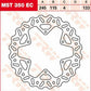 Trw EC Cross Design Brake Rotor For Yamaha YZ 250 2001-2024 Silver MST350EC