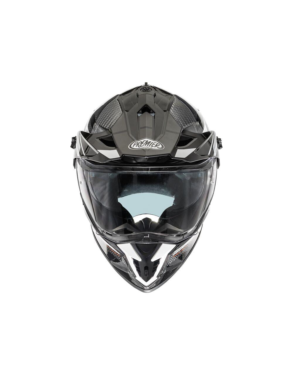 PREMIER HELMETS Discovery Carbon Gray Motorcycle Helmet