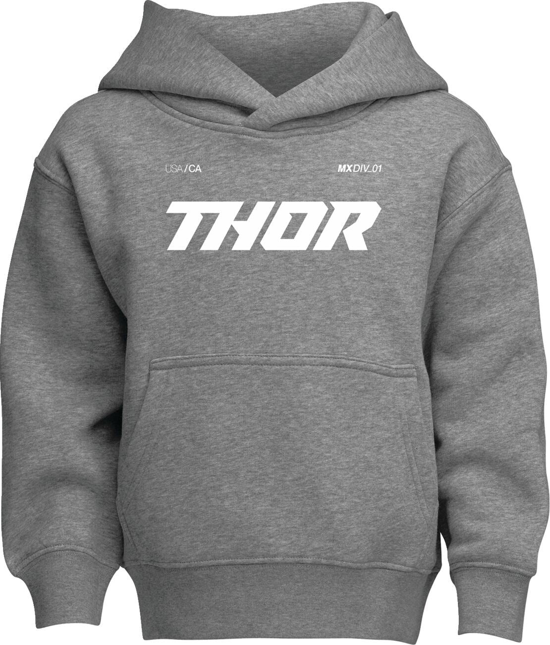 THOR Youth Brave Pullover Hoodie HEATHER GRAY 2025 Model