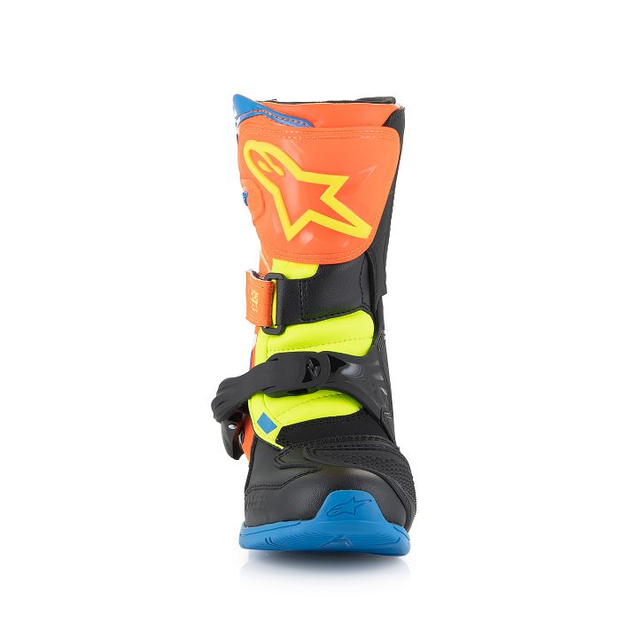 Alpinestars Kids Tech 3s Boots Orange Yellow Blue