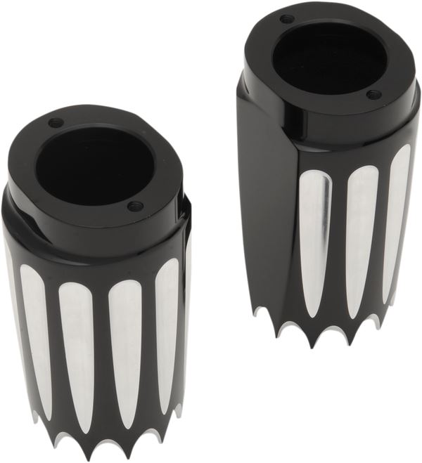 Paul Yaffe Bagger Fork Slider Covers For Harley FLS 1690 83-17 SC-YB-6.25-BLK
