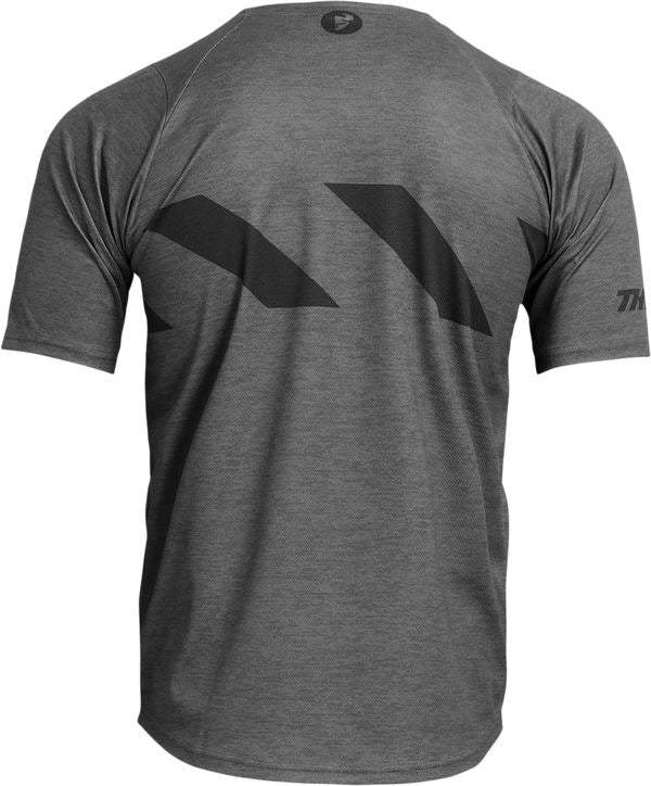 THOR Assist Hazard MX Motorcross Jersey Black/Heather Charcoal 2023 Model