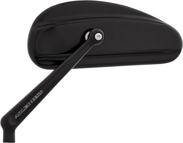 Arlen Ness Downdraft Mirror Anodized Black Billet Aluminum Screw-In Pair 510-026