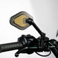 Drag Specialties Adjustable Mirror Short Stem 12cm Black & Gold M03-06-R-BDG
