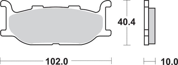 Sbs HS Street Excel Sintered Front Brake Pads For Yamaha XVS 950 C 91-22 663HS