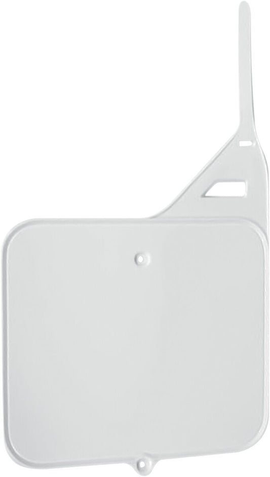 UFO FRONT NUMBER PLATE SUZUKI RM125/250 WHITE SU02910-041