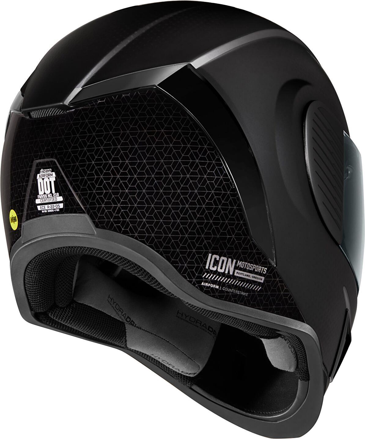 ICON Airform™ Counterstrike MIPS® Black Motorcycle Helmet