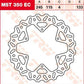Trw EC Cross Design Brake Rotor For Yamaha YZ 250 2001-2024 Silver MST350EC