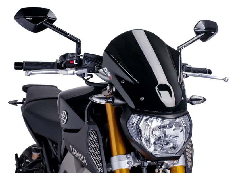 PUIG New Generation Touring Screen Black for Yamaha MT-09/SportTracker/StreetRally/13-16 6861N