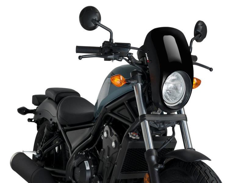 PUIG Anarchy Semi Fairing Black for Honda CMX500 Rebel 17-19 21086N