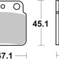 Sbs HF Street Ceramic Organic Brake Pads For Suzuki LT-Z 400 2X4 1987-2018 649HF