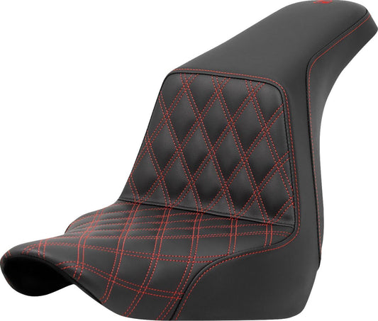 Saddlemen Lattice Stitch Step-Up Seat Red For HD FXLRS 1923 18-24 818-29-17204