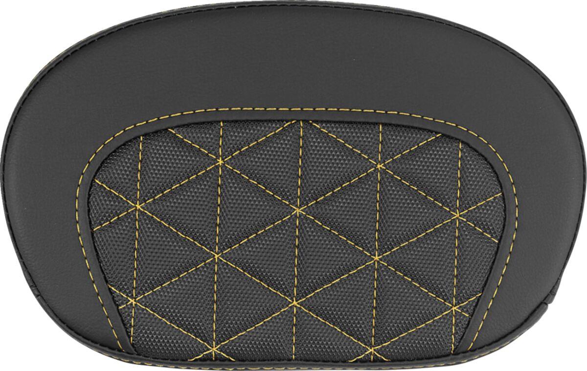 Saddlemen Mini Contour Sissy Bar Pad Black Gold Saddlehyde 061021107
