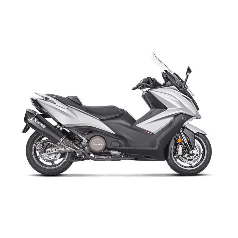 Akrapovic Slip-On Line Muffler Scooter SS Black For Kymco AK 550 I 17-20 S-KY5SO1-HRAASSBL