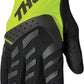 THOR Youth Spectrum MX Motorcross Gloves Black/Acid Yellow 2023 Model