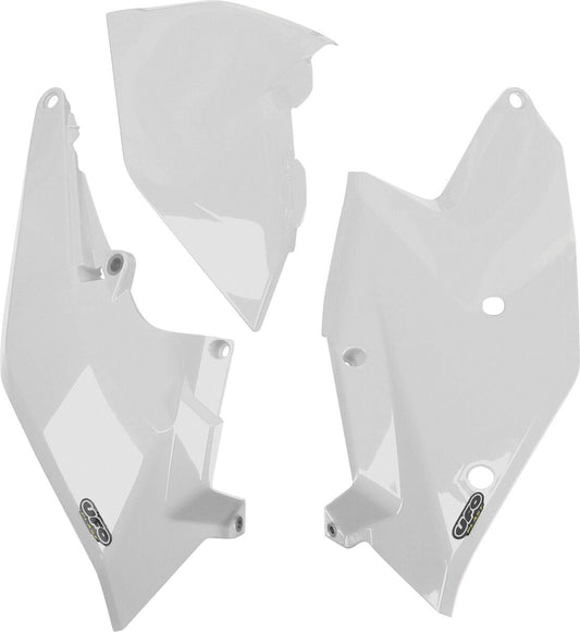 UFO SIDE PANELS W/AIRBOX COVER KTM SX/SX-F/EXC WHITE KT04062-047