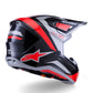 ALPINESTARS SM7 Rise Helmet BLK/RD/SILV 2025 Model