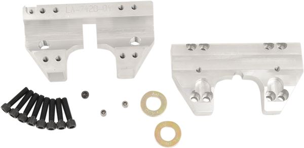 La Choppers Handlebar Clamp Set For Harley FLHR 1750 2014-2022 Raw LA-7425-04