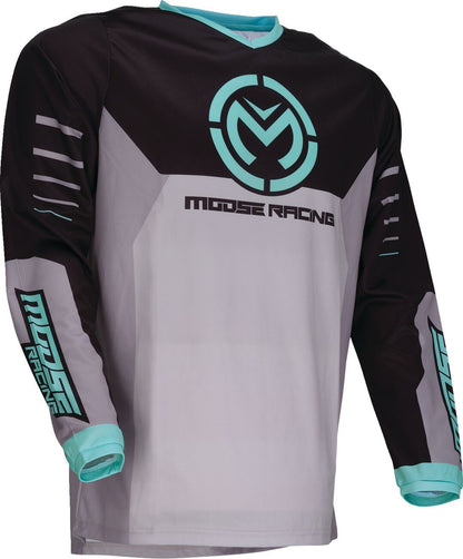Moose Racing Jersey Qualifier Gray/Teal