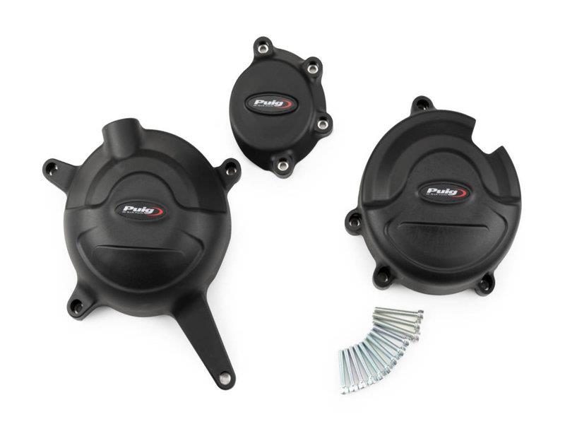 Puig Engine Cover Track for Championship Black 9880H