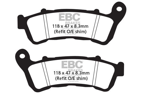 Ebc EPFA Series Extreme Pro Brake Pads For Honda VFR 1200 X 2004-2020 EPFA388HH