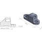 Puig Rearview Mirror Adaptor Black 5645F