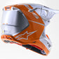 ALPINESTARS Supertech M10 Silver & Orange Flood MX Helmet