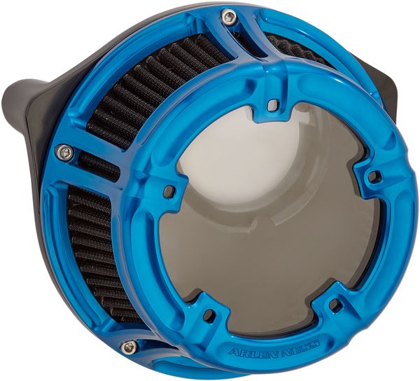 Arlen Ness Method Clear Series Air Cleaner Blue For HD FXLRS 1923 17-24 18-180